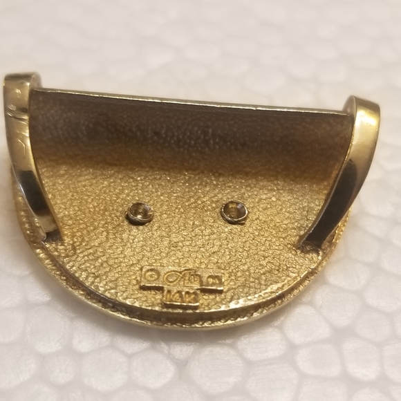 14k gold panther slide pendant only - Picture 3 of 6